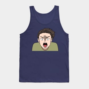 Angry Anime Boy Tank Top